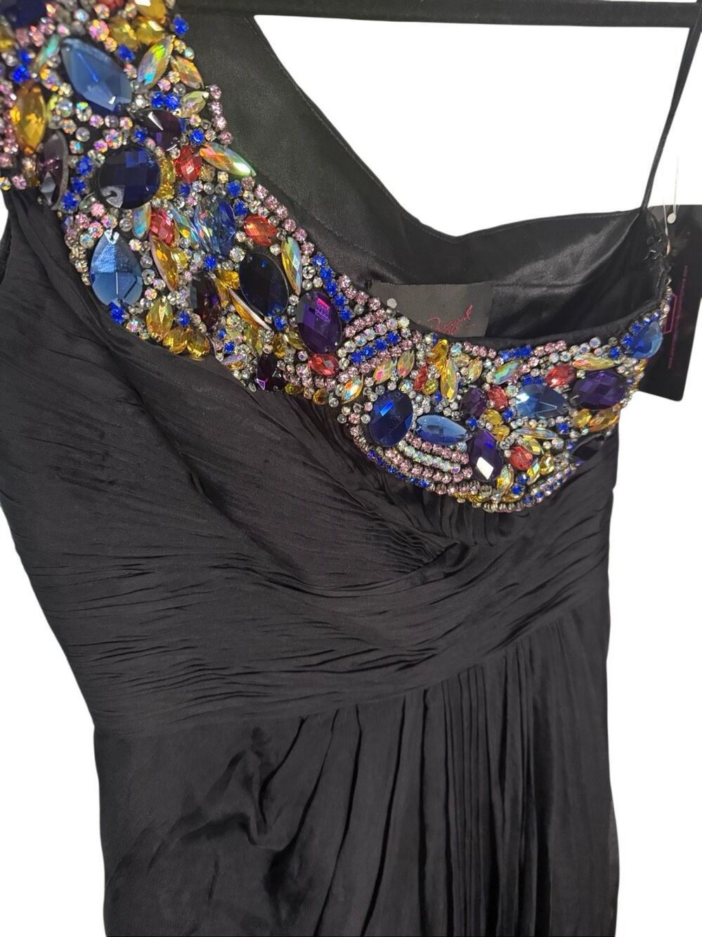 Mac Duggal Embellished One Shoulder Formal Gown Women’s Size 4 - Picture 3 of 5